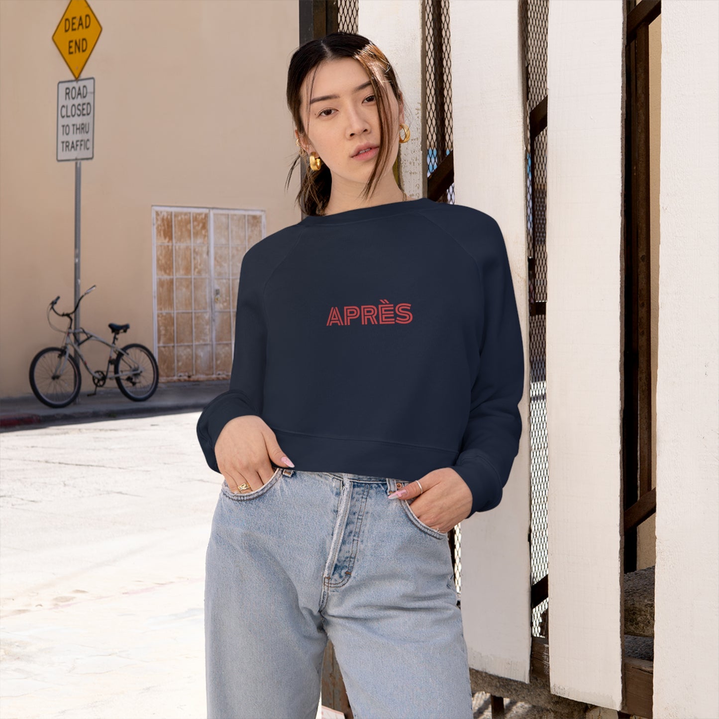 APRES Cropped Fleece Pullover